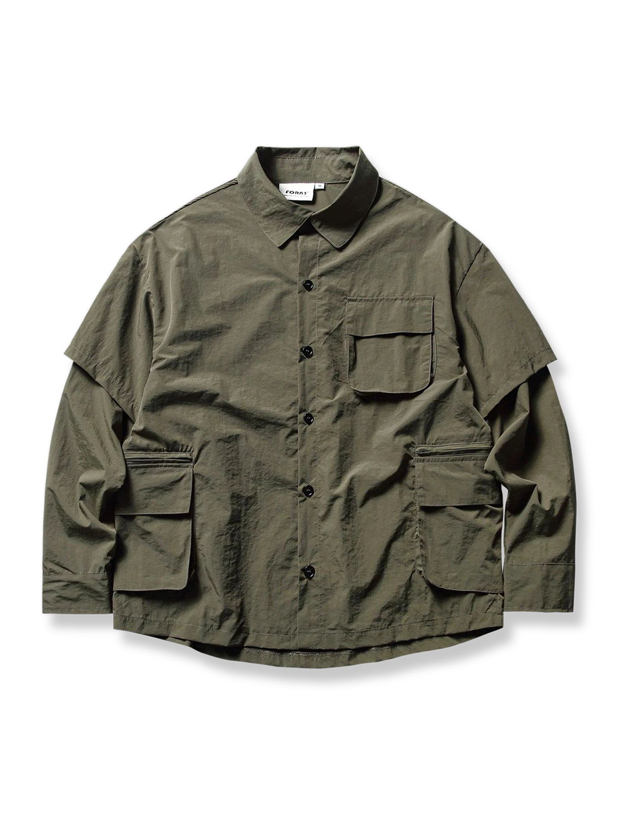 ポケット多め ワーク 長袖シャツ