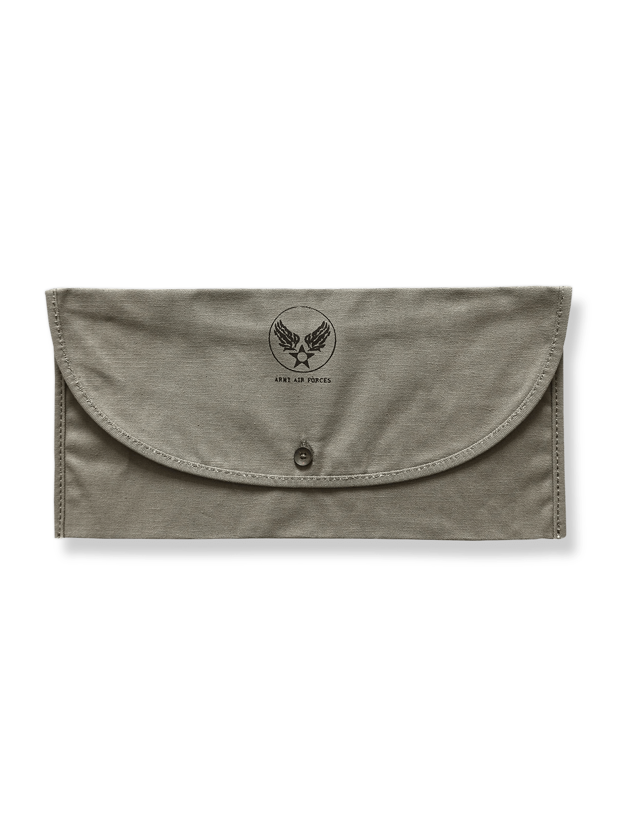 WWIIヴィンテージ風キャンバス手袋収納バッグの正面画像