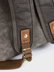 オイルワックスキャンバスx牛革 防水加工 リュックバック