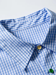 ジップポケットギンガムチェックシャツ