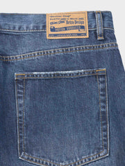 ダメージ加工赤耳 デニムパンツ9分丈