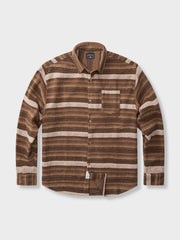 ヴィンテージ感覚のエスニック調ツイードシャツ