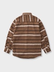 ヴィンテージ感覚のエスニック調ツイードシャツ