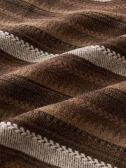 ヴィンテージ感覚のエスニック調ツイードシャツ