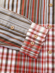 マルチストライプチェックシャツ