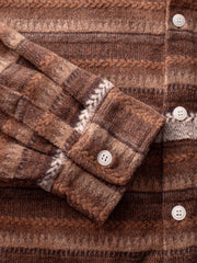 ヴィンテージ感 民族調ツイードシャツ
