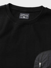 不規則ナイロンコンビ 半袖Tシャツ