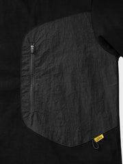 不規則ナイロンコンビ 半袖Tシャツ