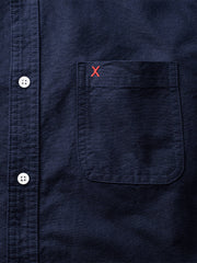 肘パッチ入りボタンダウンシャツ