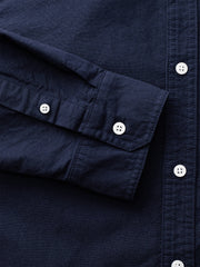 肘パッチ入りボタンダウンシャツ