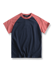 製品画像: コントラスト配色Tシャツの正面展示