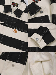 16oz キャンバス ストライプジャケット