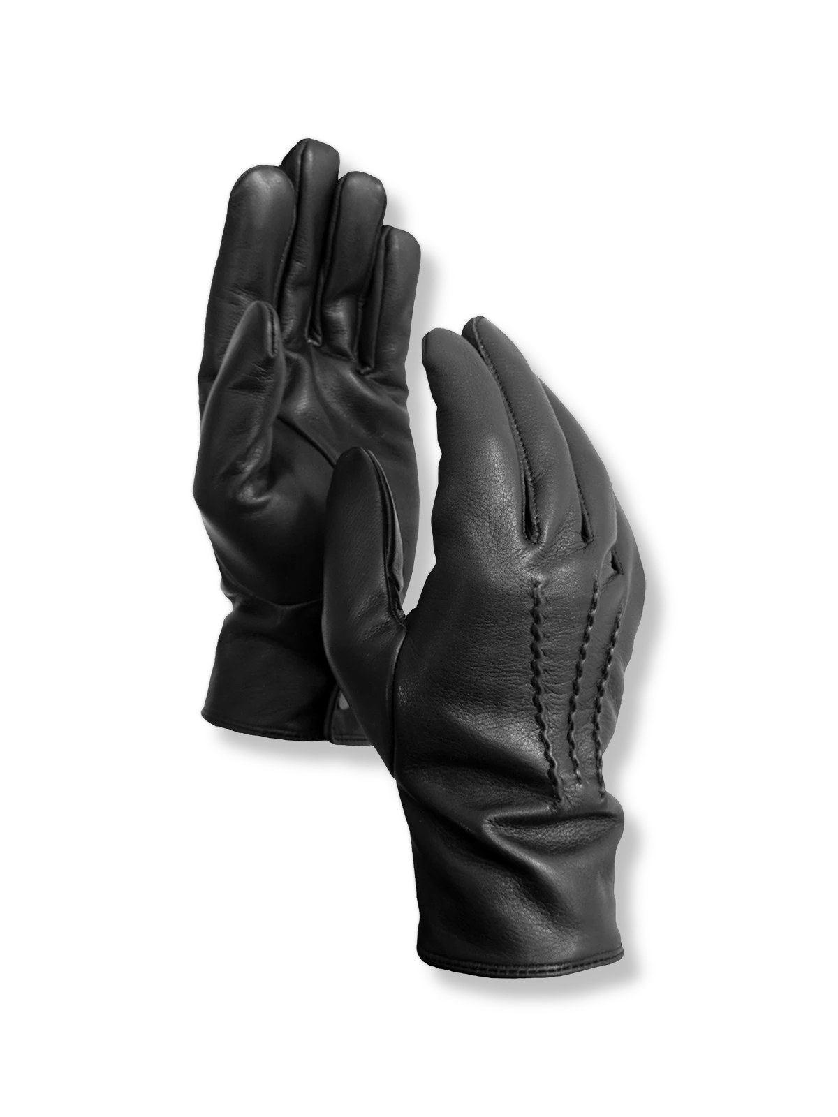 製品画像：1930年代ドイツ風カーフレザー製飛行士グローブの正面画像。ヴィンテージスタイルのデザイン。
詳細画像：カーフレザーの質感とクラシックな縫製ディテールのアップ画像。