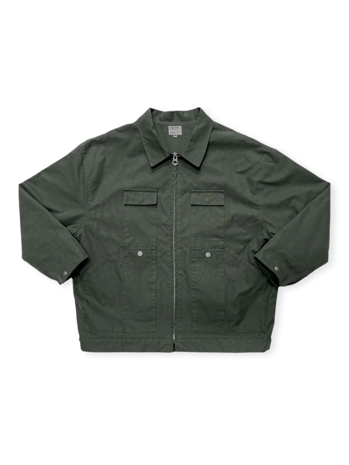 1930年代着想の340gSandstone Duck生地使用モーターサイクルジャケット。多機能ポケットとYKK工字ボタン付き。