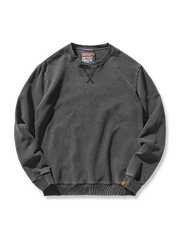 丸首 ウォッシュ加工 スウェット