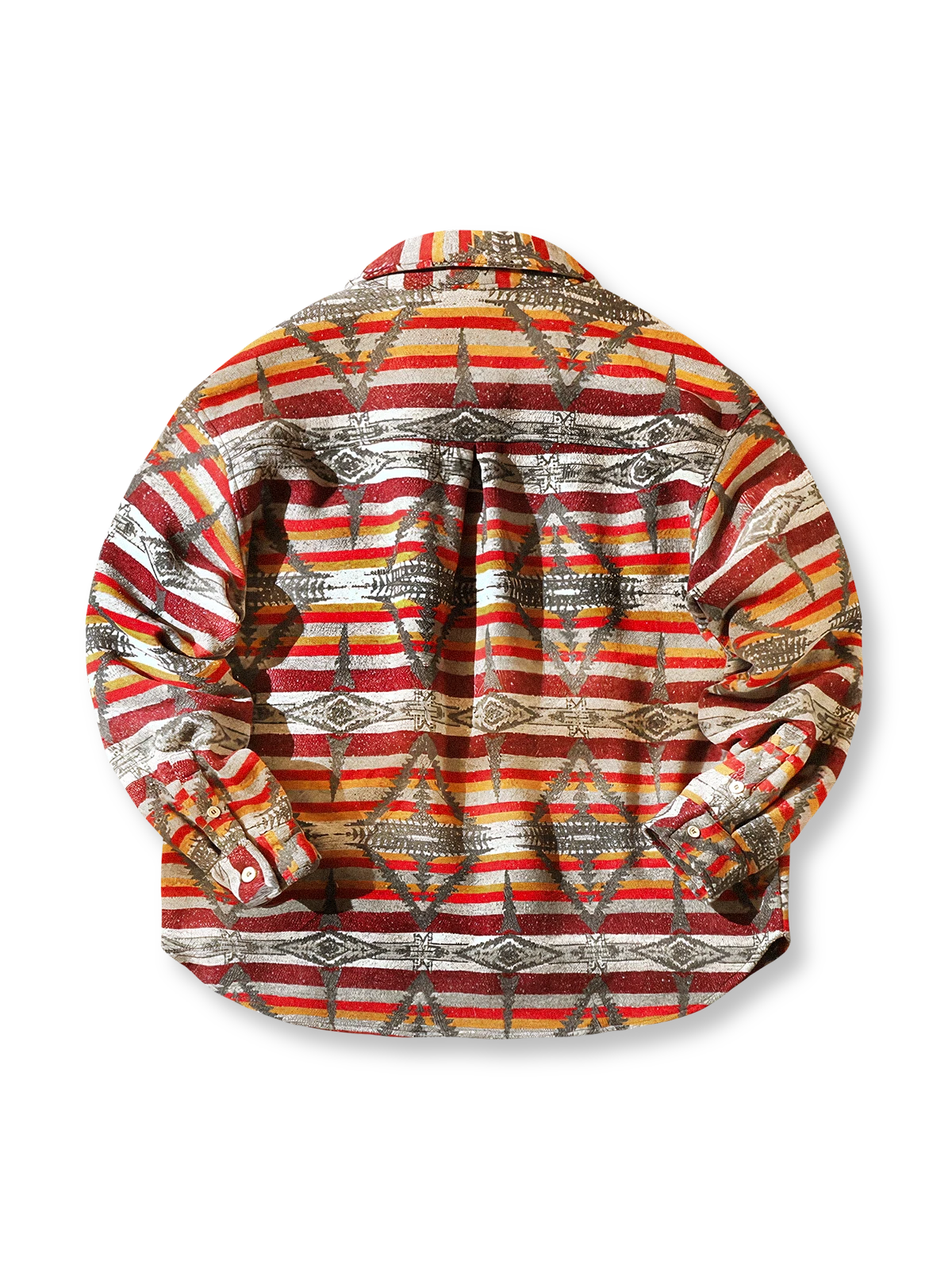 製品画像
"民族風ウール厚手シャツ、インディアンのトーテム柄とナバホカラーを融合したデザイン、加厚ウール素材で暖かさを提供、秋冬に最適なユニークで文化的なシャツ"

詳細画像
"民族風ウール厚手シャツのディテール、インディアンのトーテム柄とナバホカラーの精緻なデザイン、加厚ウール素材が暖かさと快適さを提供、文化的な雰囲気を感じさせる独特の配色"