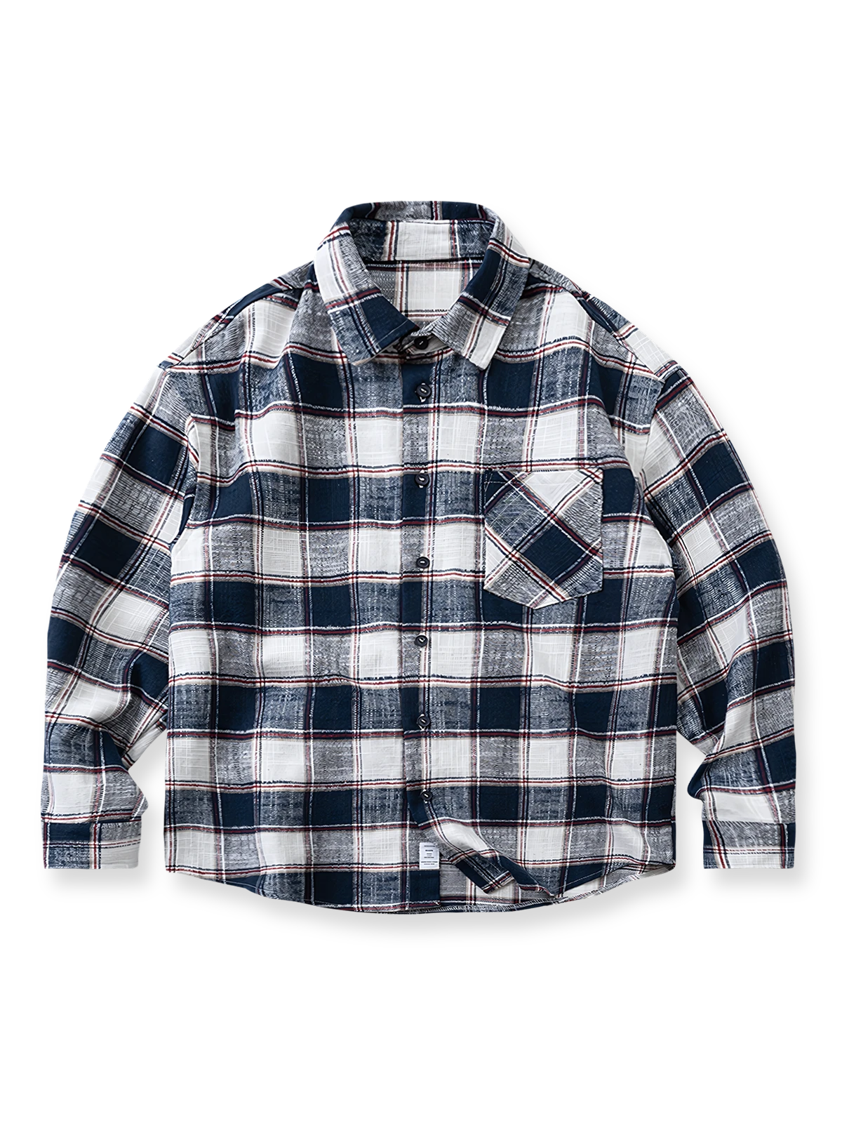 製品画像
高品質な竹節編みコットン素材を使用したチェック柄シャツ。柔らかな触感と優れた保温性を兼ね備え、レトロなチェックデザインが冬の必需品として、快適でスタイリッシュな着心地を提供します。

詳細画像
竹節編みコットン素材による柔らかな肌触りと温かさ。斜めのチェックパッチワークデザインの胸ポケットが視覚的な奥行きを加え、バックは軽くラウンドした裾デザインで、リラックスした印象を与えます。