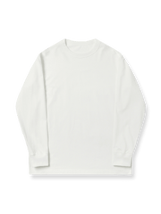 250G高密度コットン起毛ベーシック長袖Tシャツの正面展示図