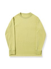 250G高密度コットン起毛ベーシック長袖Tシャツの正面展示図