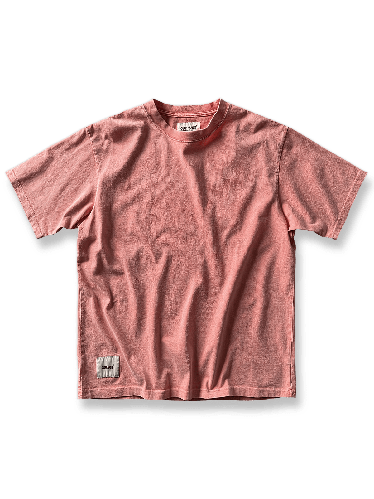 スノーウォッシュ加工のヴィンテージ風250gコットン半袖Tシャツ