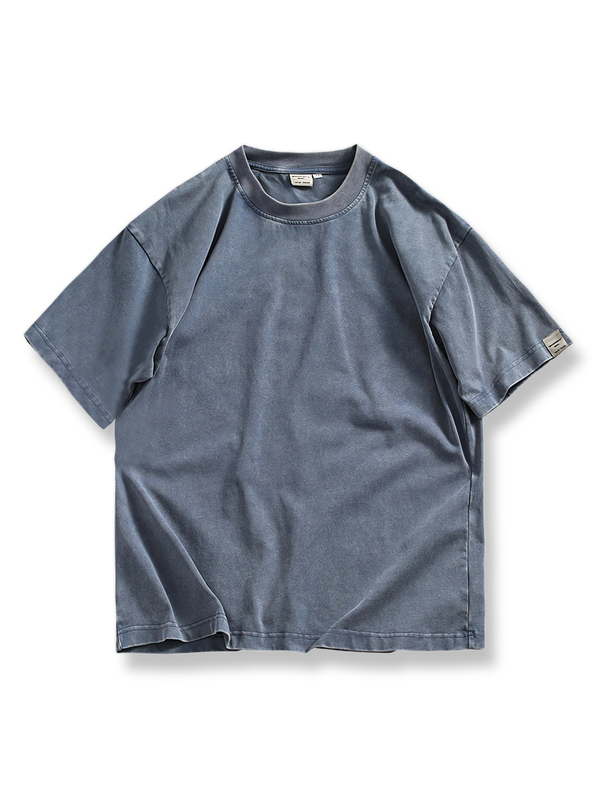 280GヘビーウェイトピュアコットンのドロップショルダーTシャツ。