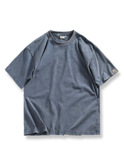 280GヘビーウェイトピュアコットンのドロップショルダーTシャツ。