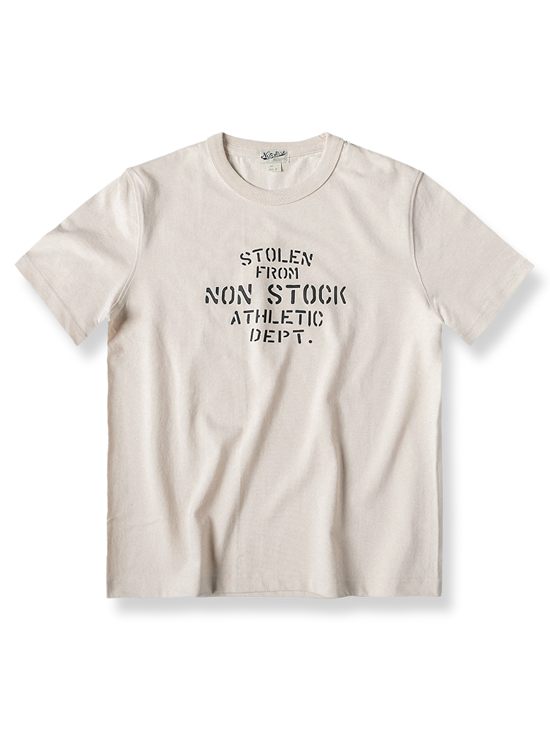 300g厚手コットンのサイドシームレスアスレチックTシャツ。