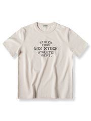 300g厚手コットンのサイドシームレスアスレチックTシャツ。