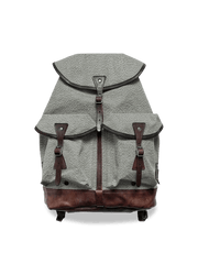 レトロキャンバス＆レザーマウンテンリュックの全体画像