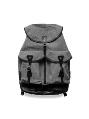 レトロキャンバス＆レザーマウンテンリュックの全体画像