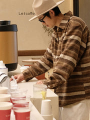 ヴィンテージ感覚のエスニック調ツイードシャツ