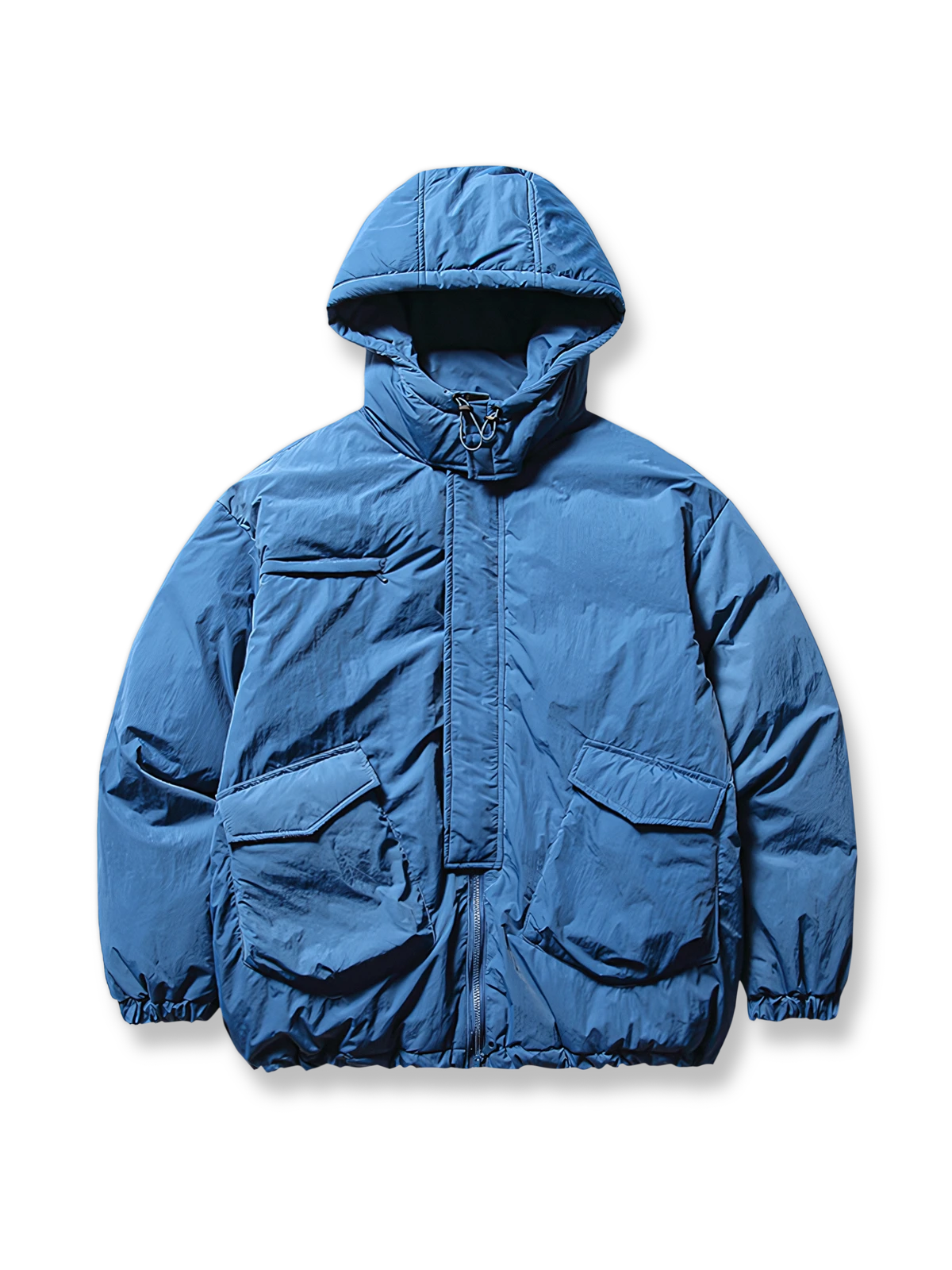 3Dポケット付き中綿ダウンジャケットの製品イメージ