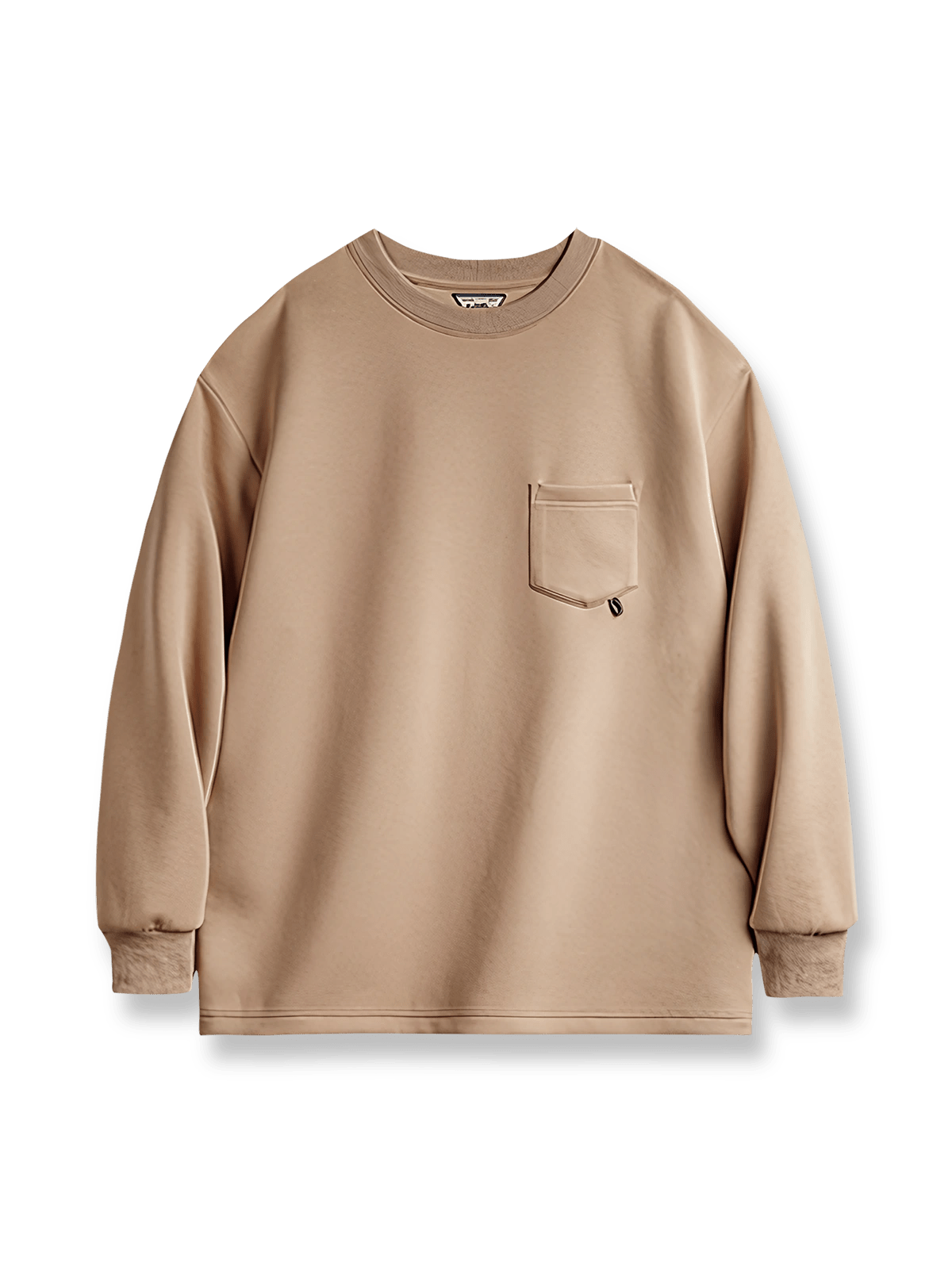 3Dロゴプリントのリラックスフィットスウェットシャツの展示