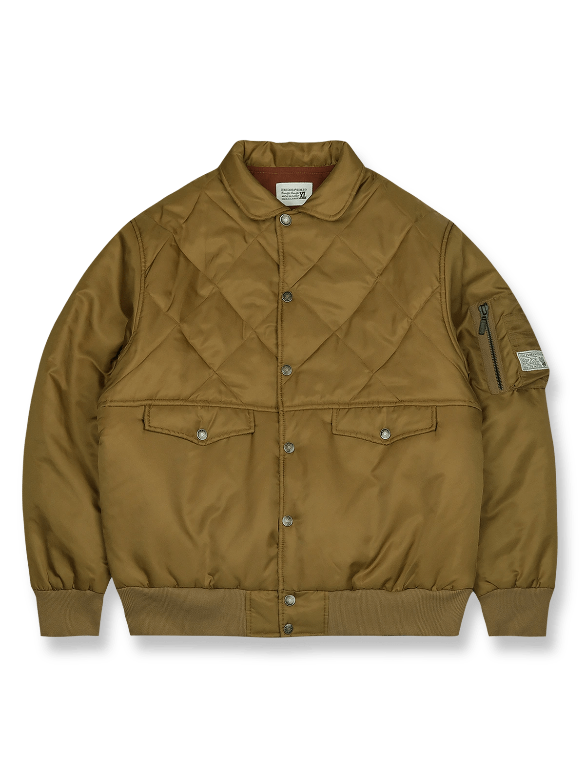 製品画像: 3Mシンサレート ダイヤモンドキルト フライトジャケットの全体展示