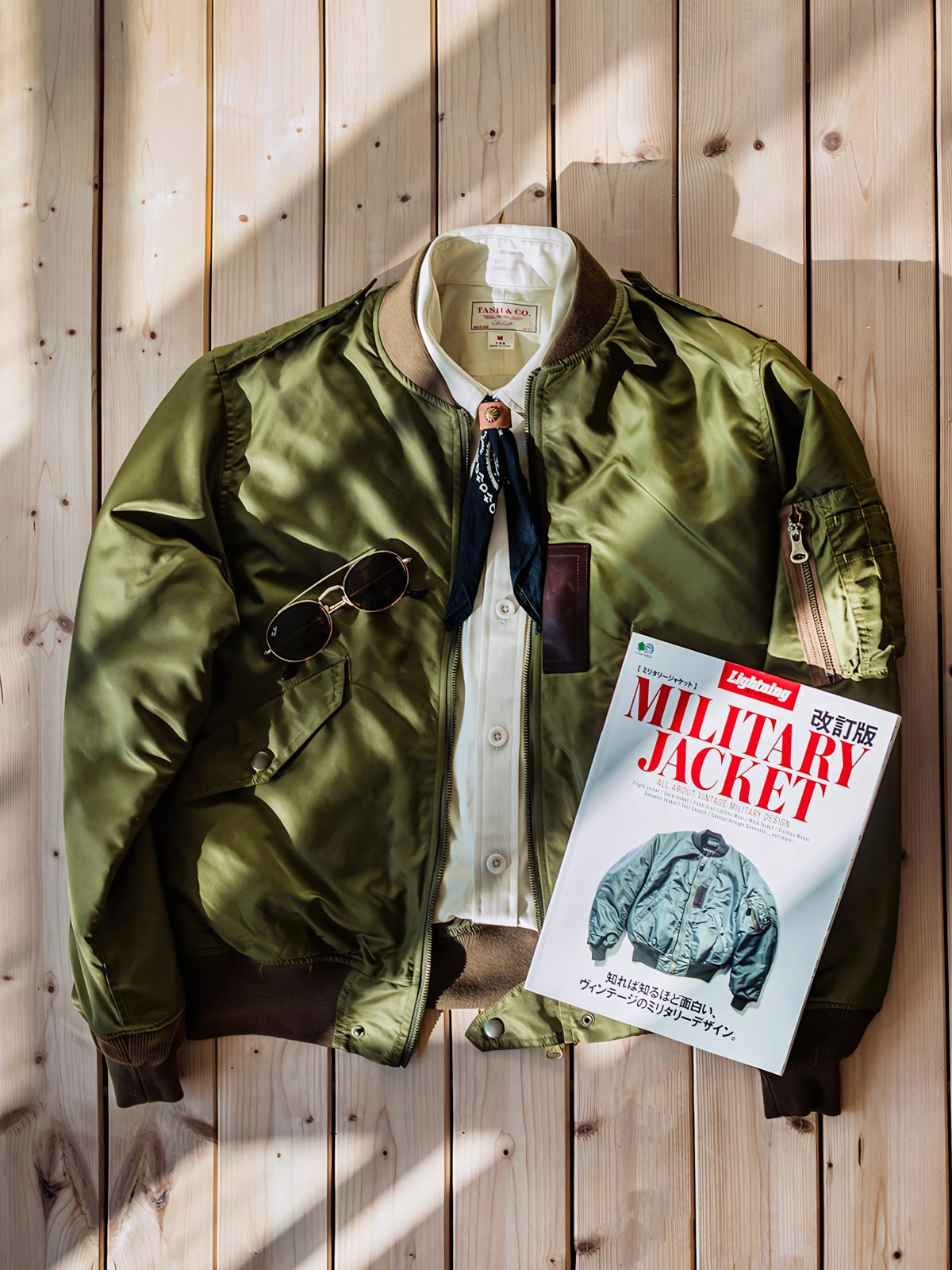 3Mシンサレート中綿L-2フライトジャケット。