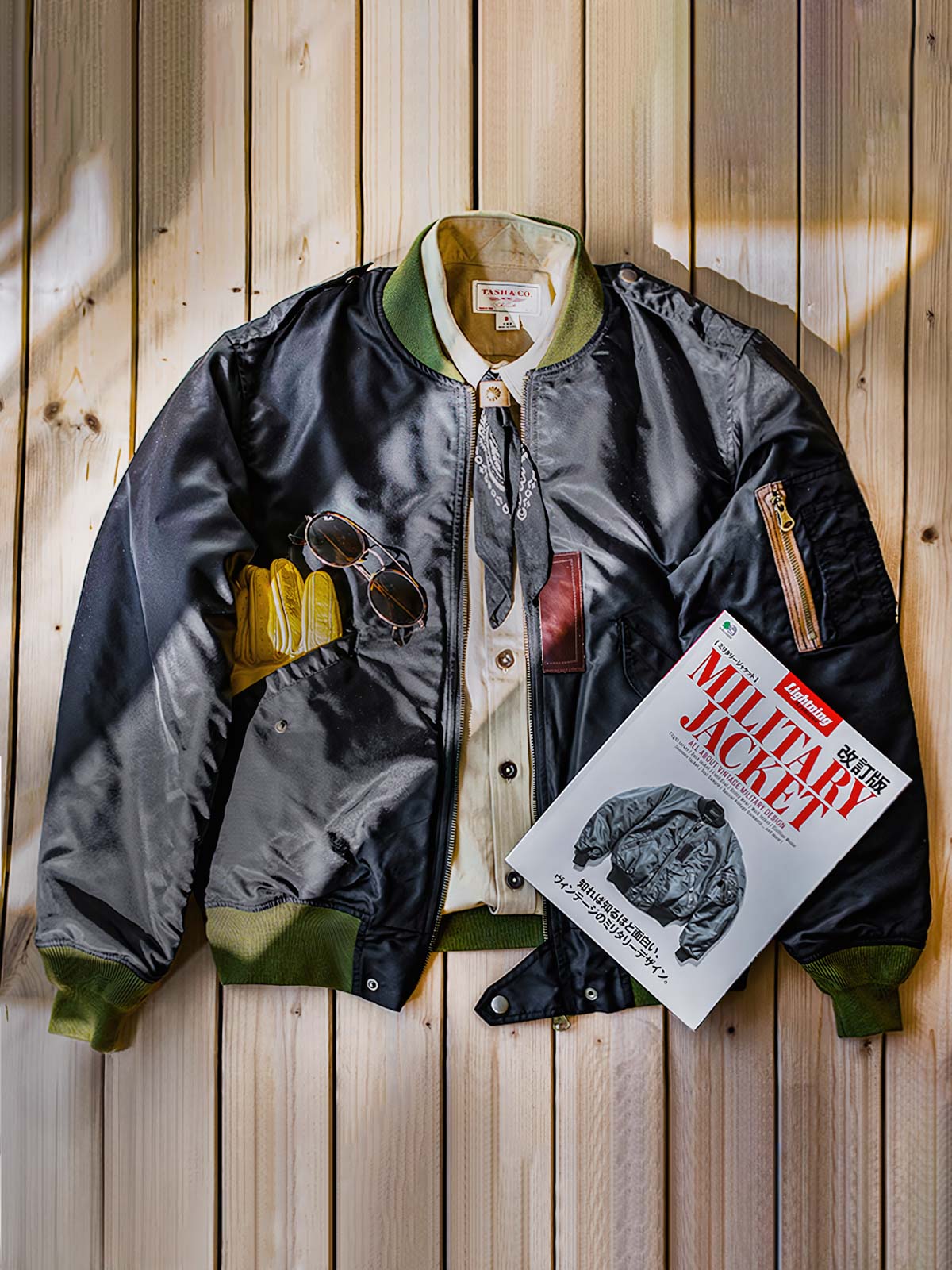 3Mシンサレート中綿L-2フライトジャケット。