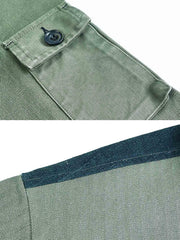 4 ポケット 藍染刺繍ジャケット