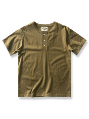 クラシックヘンリーネックTシャツのフロント展示