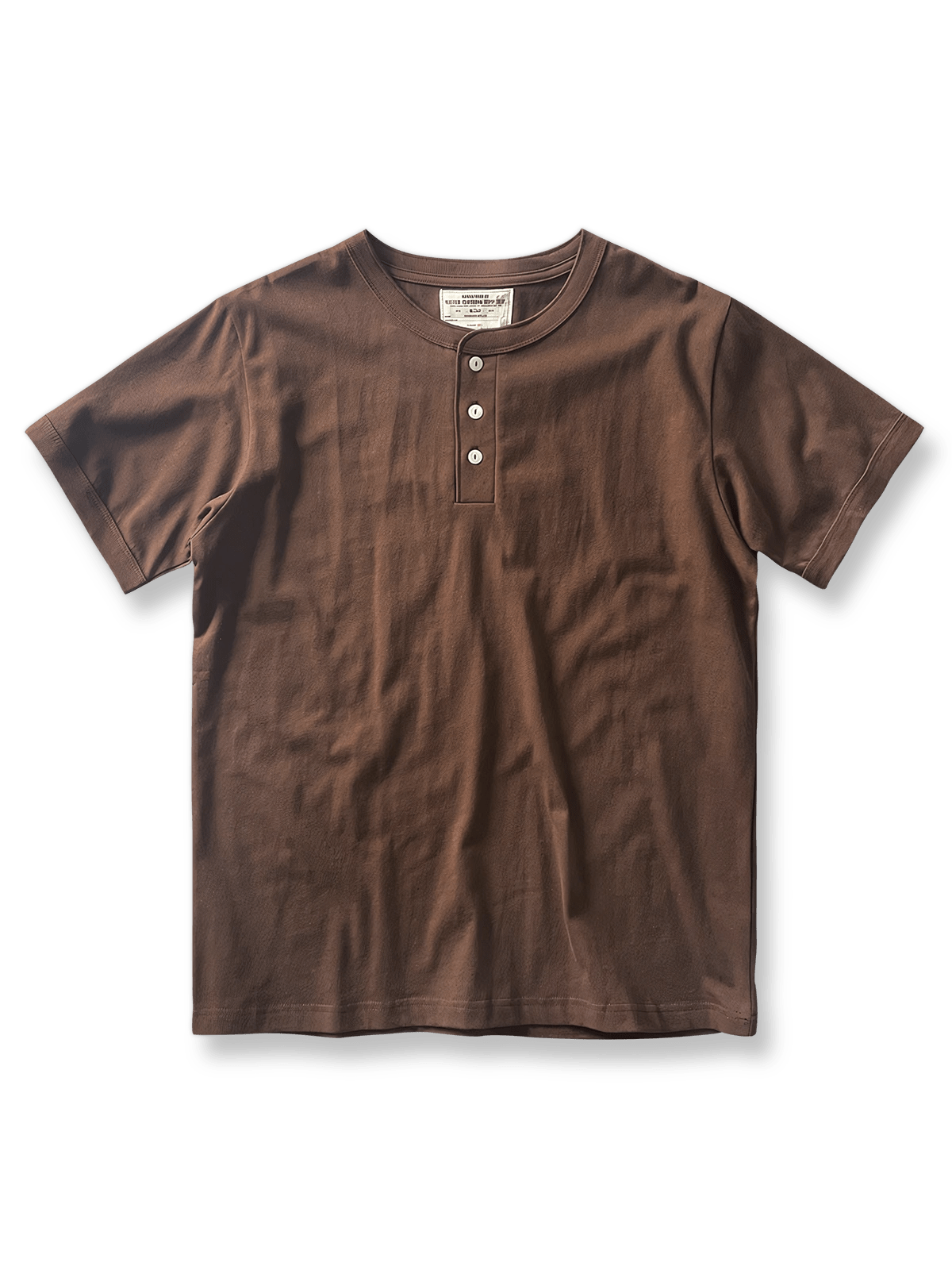 クラシックヘンリーネックTシャツのフロント展示