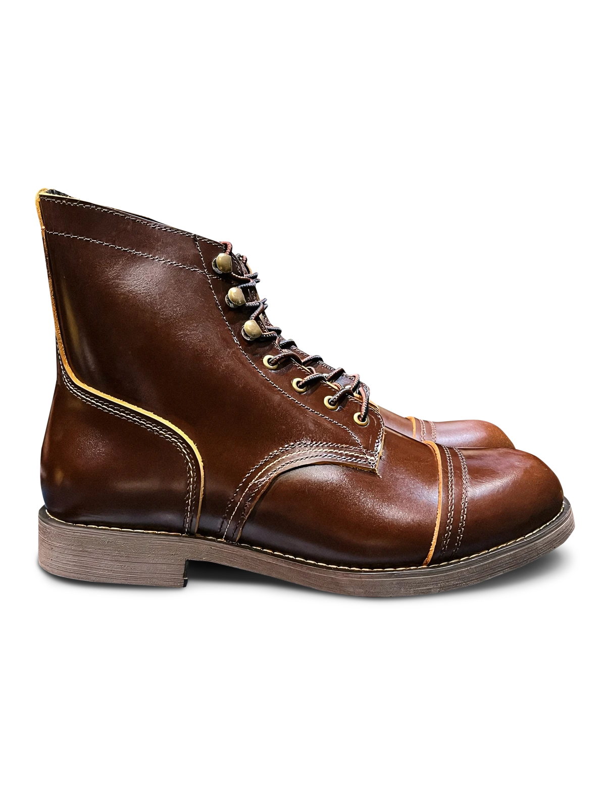 映画『インターステラー』着用モデル8111型ブラウン牛革ワークブーツの製品イメージ