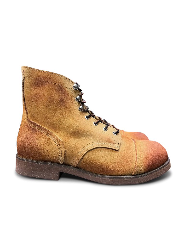 8113型 スエード 牛革 パラトルーパー ブーツ-PESSOA CLUB