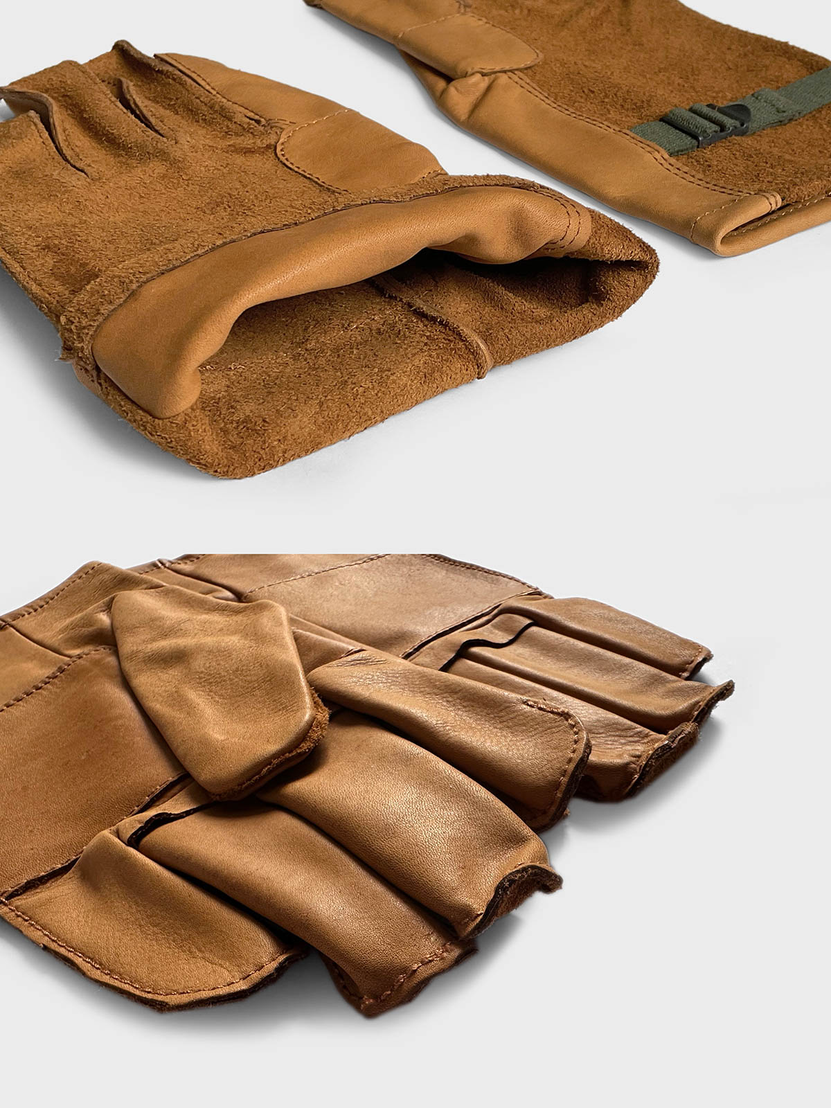 補強された掌と人差し指部分のディテール画像