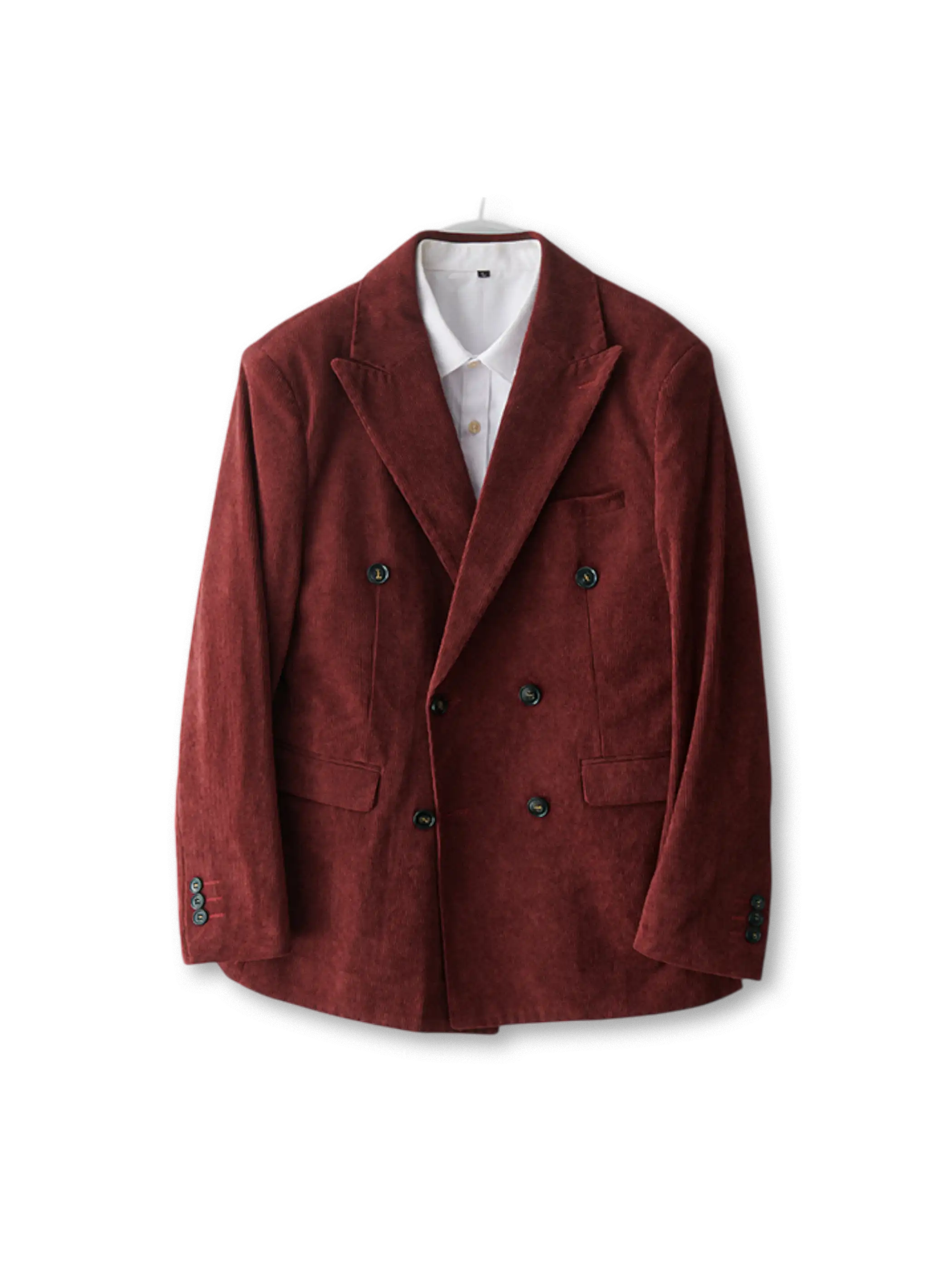ダブルブレストコーデュロイジャケット全体