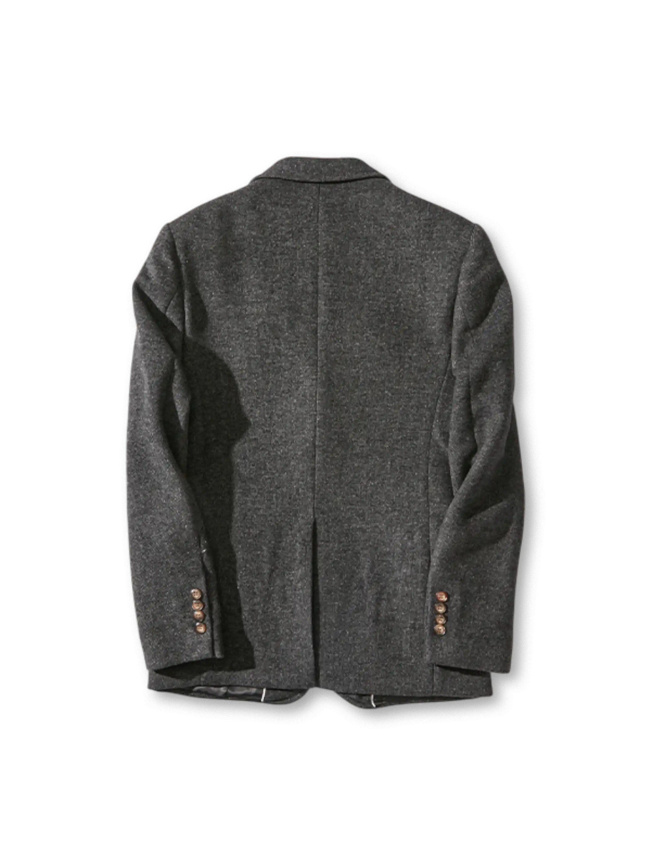 ウール混ハンティングブレザー、フラップポケット付き