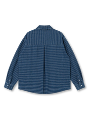 ヴィンテージウェーブデニム長袖シャツ