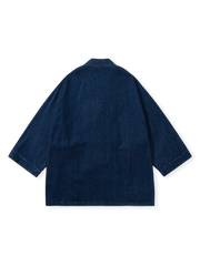 ジャガードウォッシュデニムパッチワークシャツ