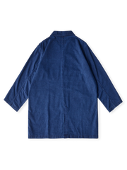 植物藍染ロングトレンチコート