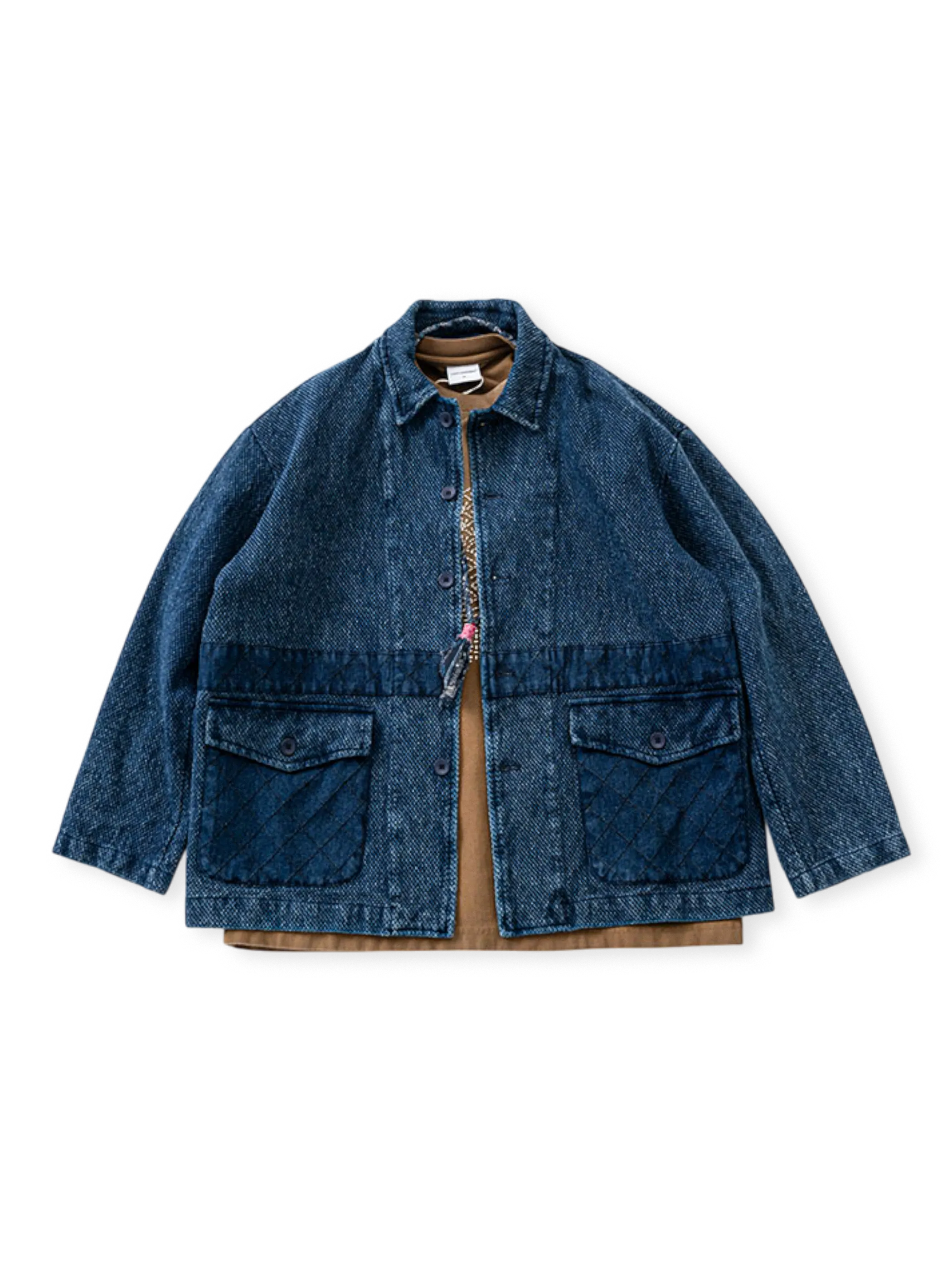 剣道布風インディゴウォッシュ ワークウェアジャケット 全体外観