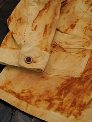 アイアンラスト染めコットンワークジャケット