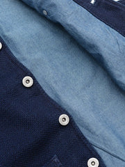 藍染刺し子ワークベスト